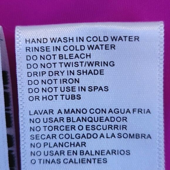 Calvin Klein Pink V-neck Ruched Side UV Protection Tankini Swimsuit Tank Top S - Picture 6 of 7